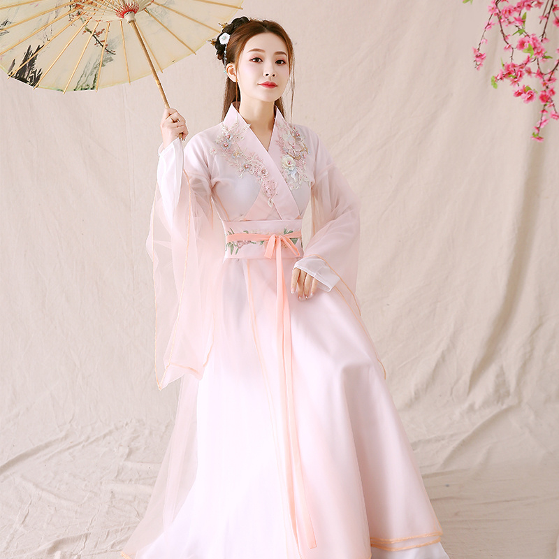 #MoteruStyle! Ancient costume female hanfu skirt fairy Chinese Style Hanfu Dress Costume Dress wide sleeves Onepiece - 画像 (6)
