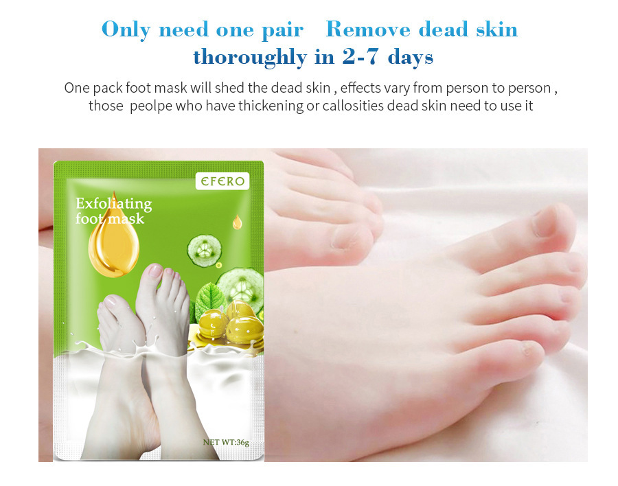 #MoteruStyle! Exfoliating Foot Mask Foot SPA Pedicure Socks Removing Dead Skin Whitening Heels Feet Peeling Anti Cracked Foot Skin Care - 画像 (2)