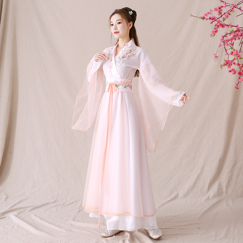 #MoteruStyle! Ancient costume female hanfu skirt fairy Chinese Style Hanfu Dress Costume Dress wide sleeves Onepiece - 画像 (4)