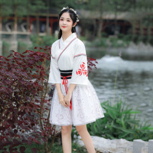 #MoteruStyle! Hanfu female Chinese style short sleeve