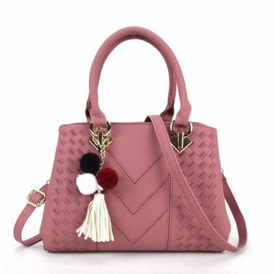 #MoteruStyle! 2 way shoulder bag Hand Bag sandwich bag Crossbody Bag With pom-poms and tassels satchel bag Messenger Bag - 画像 (4)