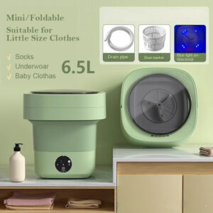 #MoteruStyle! Mini Foldable Washing Machine Portable Mini Socks Underwear Panties Washing Machine Big Capacity 3 Models With Spinning Dry Gadgets