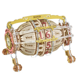 # MoteruStyle! Robotime ROKR Time Engine Calendar 3d Wooden Puzzle Model Toys for Children Kids LC801