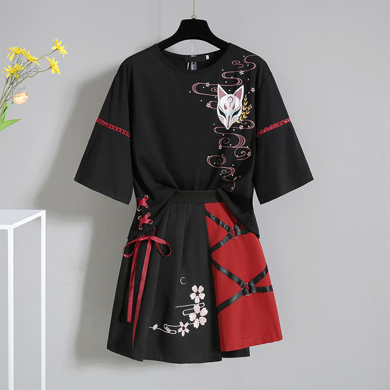 #MoteruStyle! Improved Hanfu Women's Summer Two-piece Suit - 画像 (5)