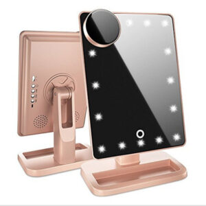 ★MoteruStyle! Touch Screen Makeup Mirror With 20 LED Light Bluetooth Music Speaker 10X Magnifying Mirrors Lights
