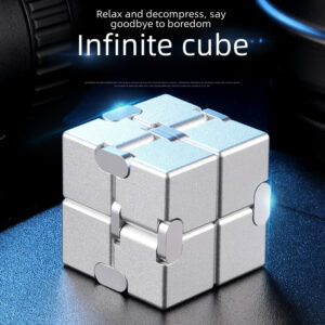 ★MoteruStyle!Infinite Cube 1000 Ways To Relieve Stress Adult Metal Alloy Block Finger Toy Cross-border