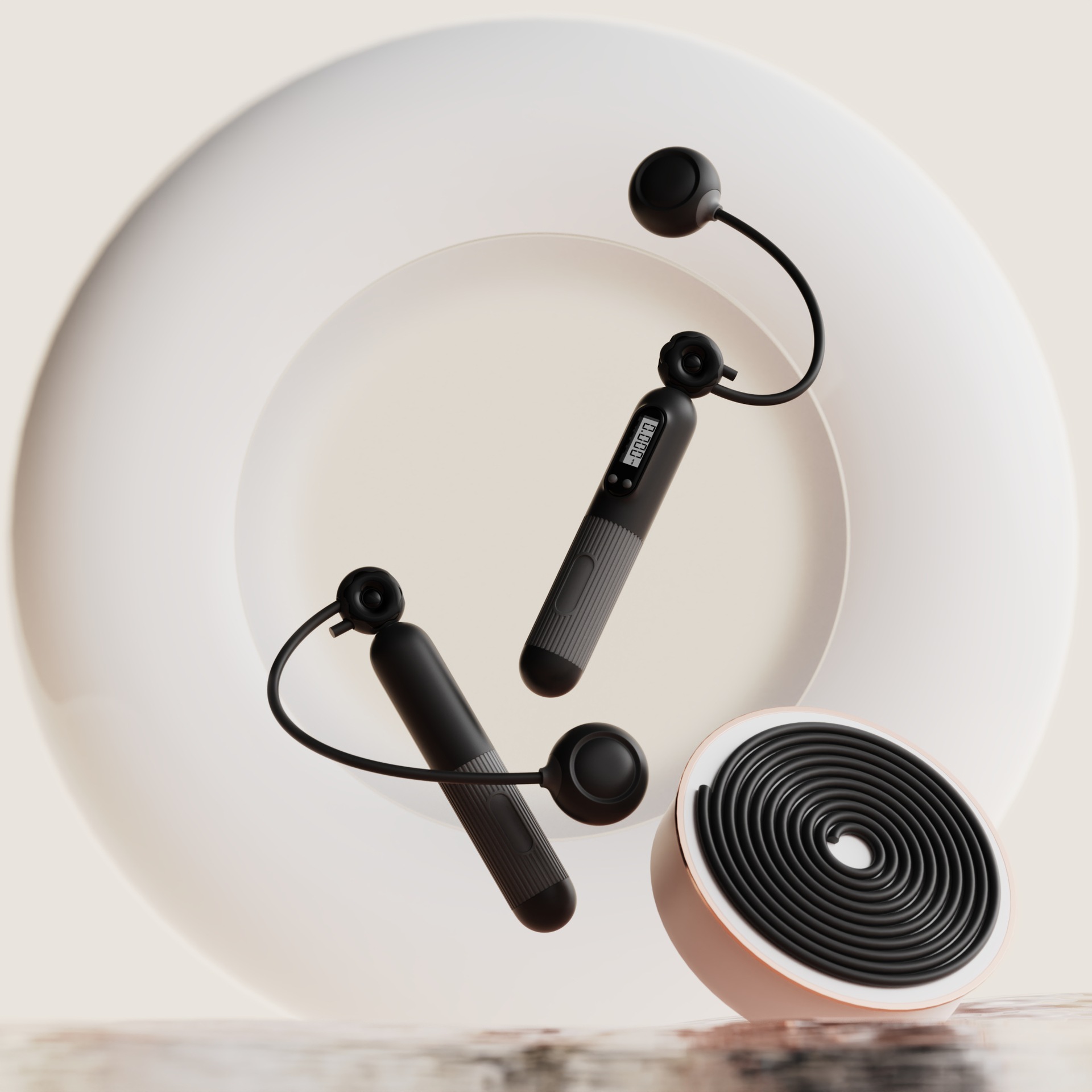 #MoteruStyle! Jump Rope With Counter, Adjustable Skipping Rope With Calorie Counter, Smart Skipping Rope For Fitness Exercise And Weight Lose - 画像 (4)