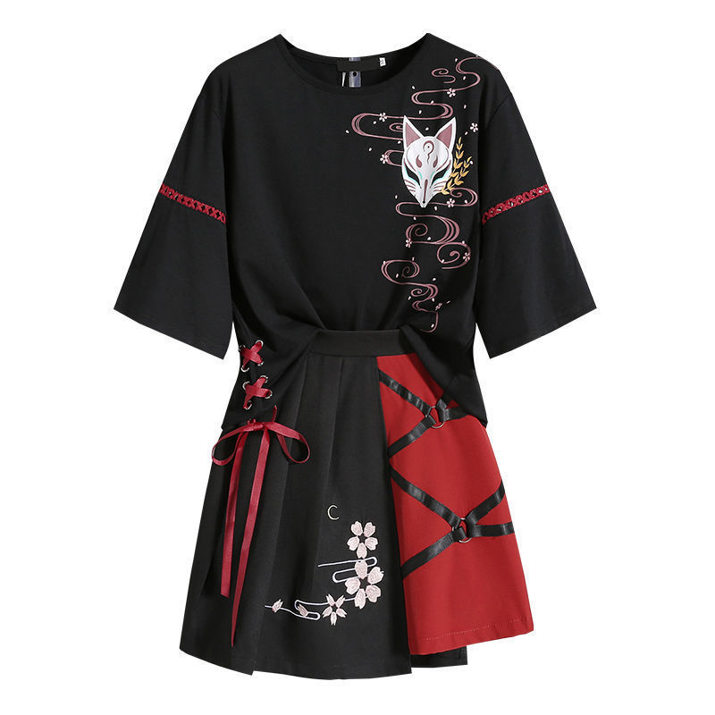 #MoteruStyle! Improved Hanfu Women's Summer Two-piece Suit - 画像 (4)