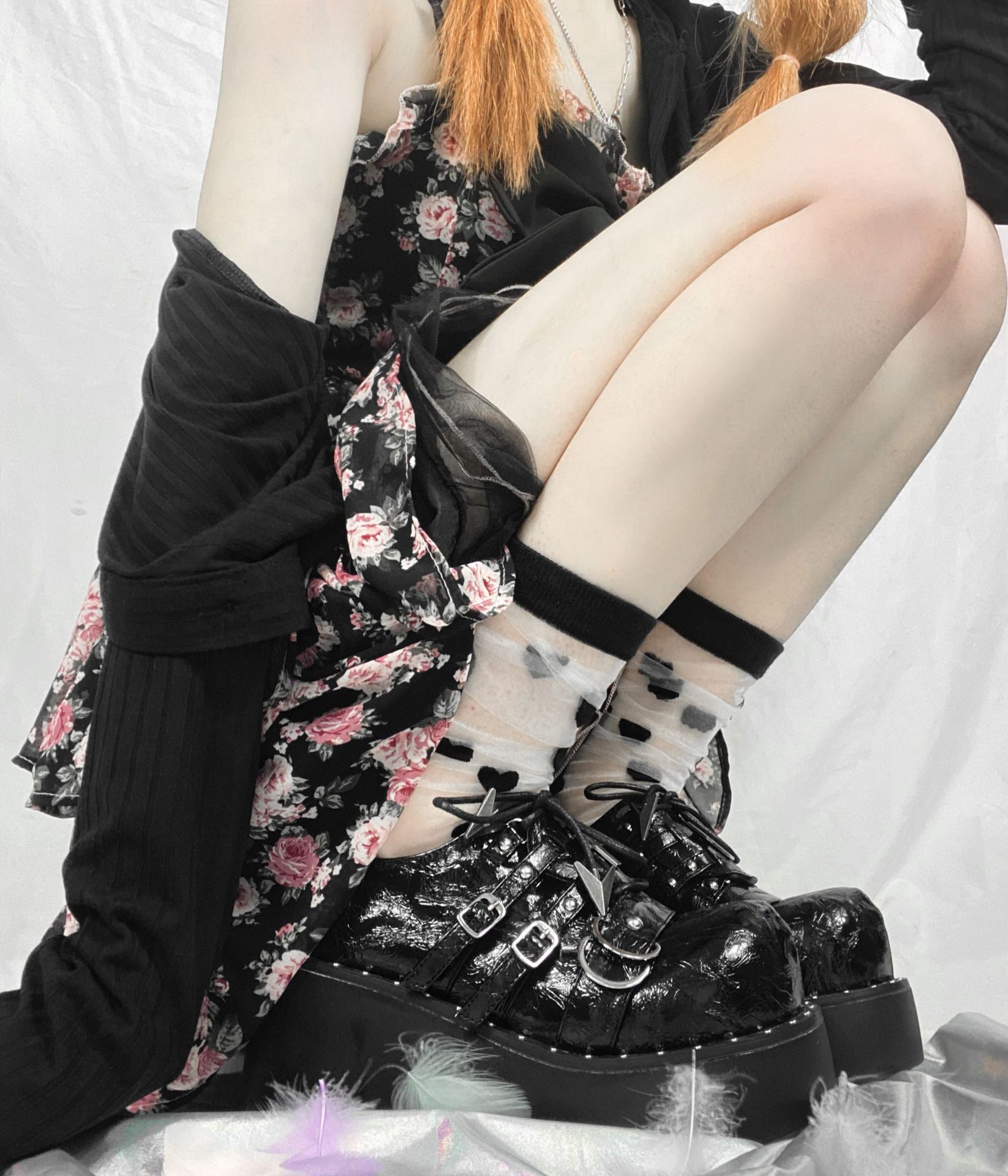 #MoteuStyle! Platform Shoes Round Toe Punk Jk Lolita Women's Plus Size - 画像 (5)