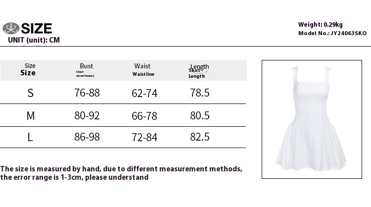 # MoteruStyle! Ruffles Pleated A-Line Mini Sling Dress Elegant Square Neck Backless Dresses Summer Square Collar Slim Vest Skirt Elegant Solid Sleeveless - 画像 (9)