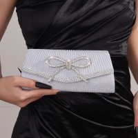 #MoteruStyle! Bow Evening Bag Adjustable Strap Ribbon Sparkly Rhinestone Formal Clutch Purses Wedding Glitter Party Prom Purse Dressy Hobo Shoulder Bag - 画像 (8)