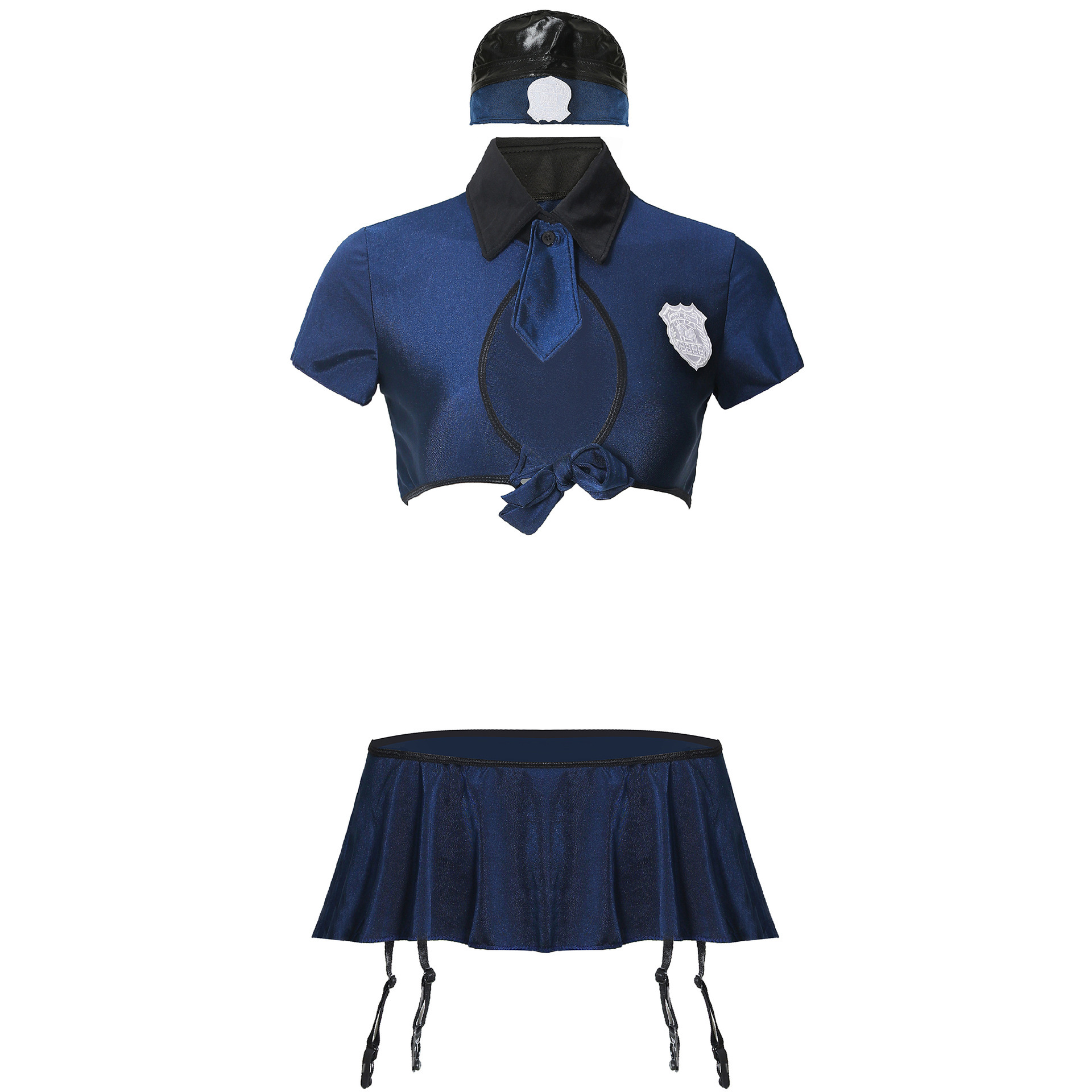 #MoteruStyle! Lolita Style, COP COSTUME Costume Temptation StoL Womens Sexy Fashion Lingerie Female Police Uniform Nightwear, Underwear, Cos Lingerie Cheongsam Suits police chief uniform 5 pcs /set - 画像 (8)