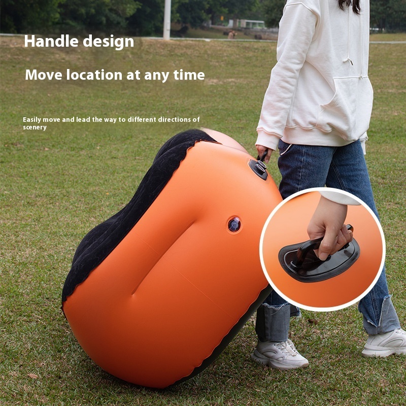 #MoteruStyle! Automatic Inflatable Sofa Floatation Bed Outdoor Camping Portable Lazy Lunch Break Floor Shop Home Airbed - 画像 (6)