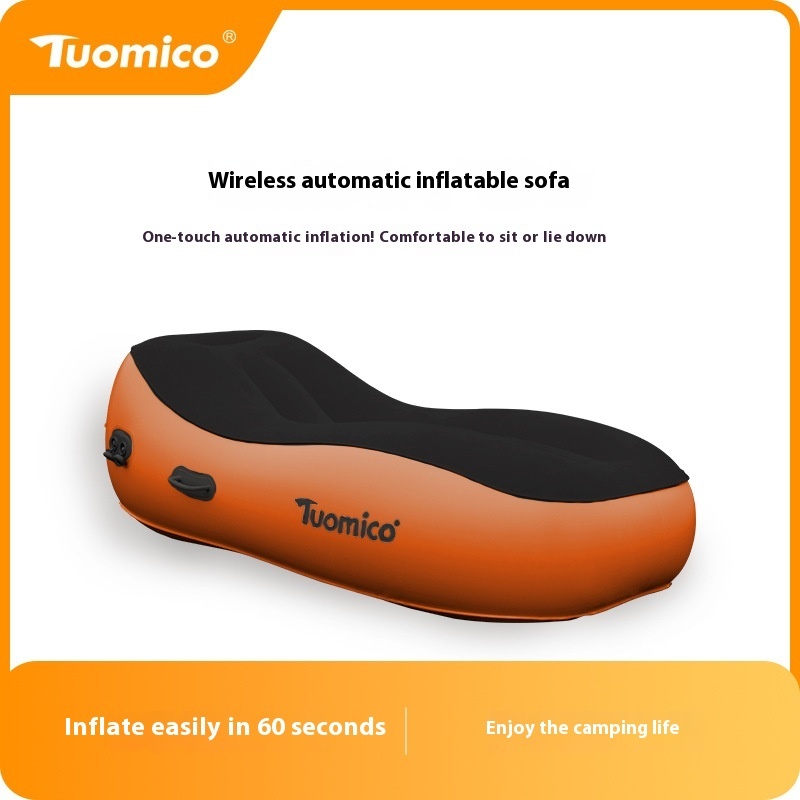 #MoteruStyle! Automatic Inflatable Sofa Floatation Bed Outdoor Camping Portable Lazy Lunch Break Floor Shop Home Airbed - 画像 (3)