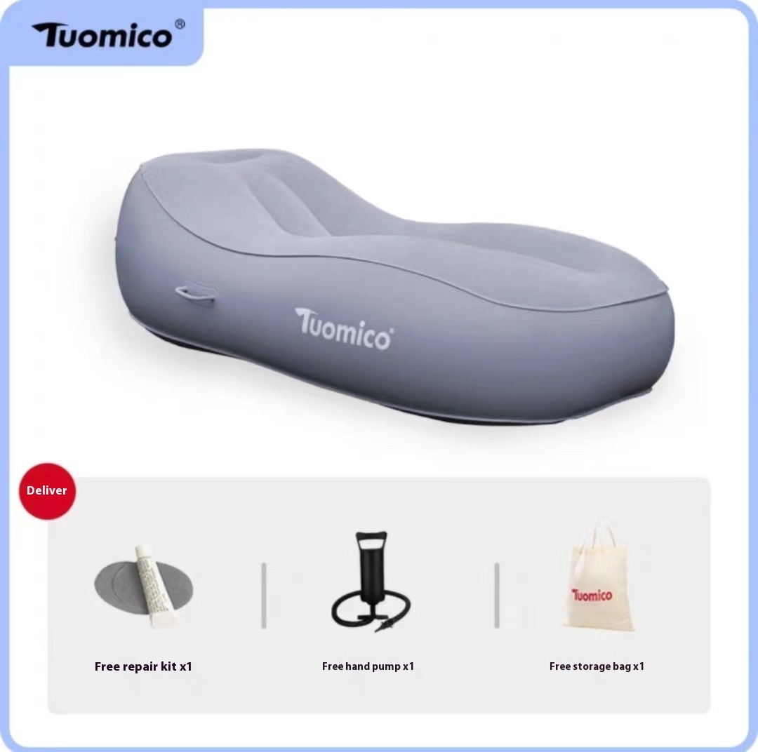 #MoteruStyle! Automatic Inflatable Sofa Floatation Bed Outdoor Camping Portable Lazy Lunch Break Floor Shop Home Airbed - 画像 (7)