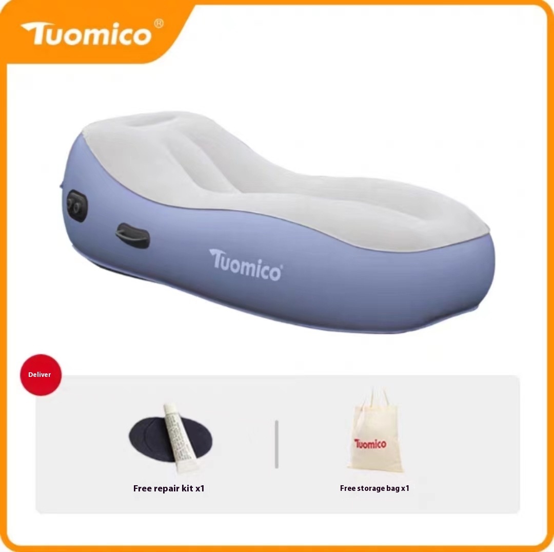 #MoteruStyle! Automatic Inflatable Sofa Floatation Bed Outdoor Camping Portable Lazy Lunch Break Floor Shop Home Airbed - 画像 (10)