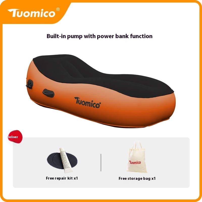 #MoteruStyle! Automatic Inflatable Sofa Floatation Bed Outdoor Camping Portable Lazy Lunch Break Floor Shop Home Airbed - 画像 (8)