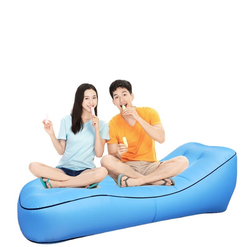 #MoteruStyle! Camping Sofa Inflatable Sofa Portable Air Bed Outdoor Airbed Casual Beach Recliner Floatation Bed - 画像 (3)